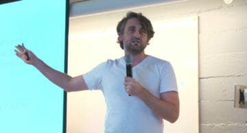 Josh Mahoney speaking at ProductTank San Francisco